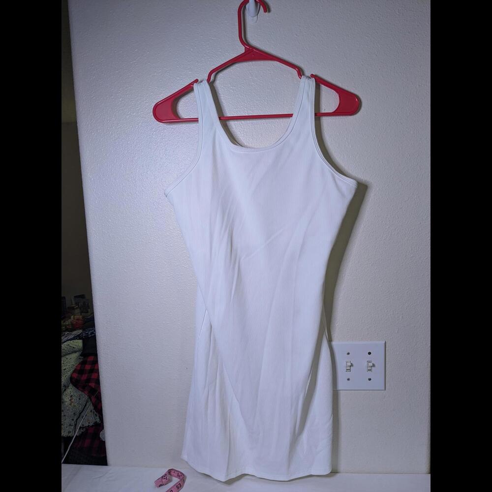 Halara NWT Chic Bodycon Ribbed White Dress - Size XL